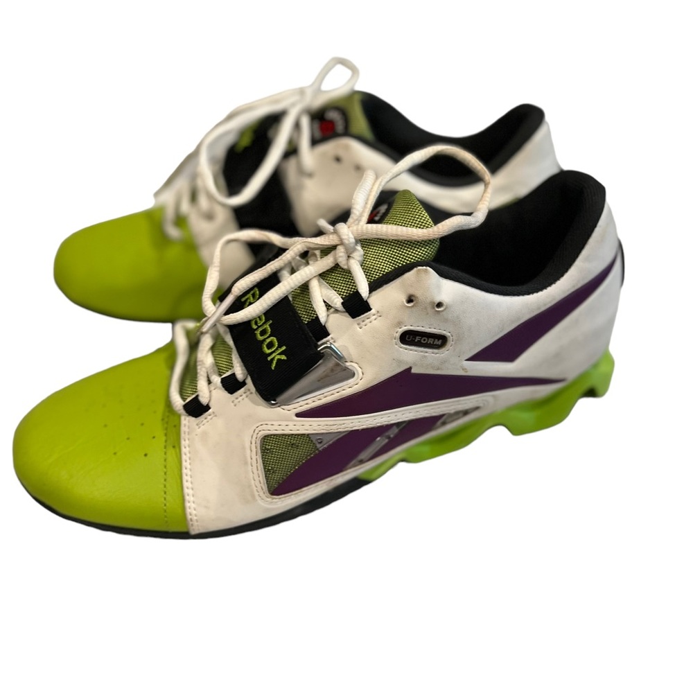 Reebok Crossfit U-Form Mens Training Shoes Size 11 Purple/Green Weightlifting - Picture 5 of 8